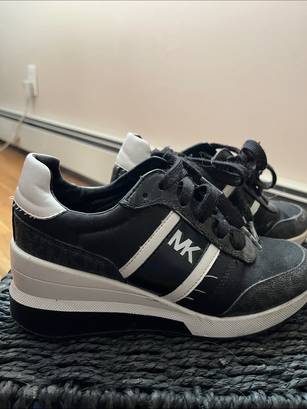 Michael Kors Black and White Sneakers